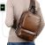 Classic Vintage PU Sling Leather Bag brown design