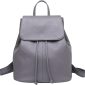 Convertible Women Leather Backpack grey2