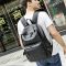 Stylish Black Leather Backpack with Laptop Compartment for Travel 6