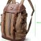 Vintage Leather Backpack Unisex Waterproof Travel Knapsack Hiking Outdoor 2